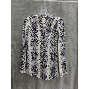 Animal Print Blouse Women's‎ Medium Coquette Office Casual Workwear